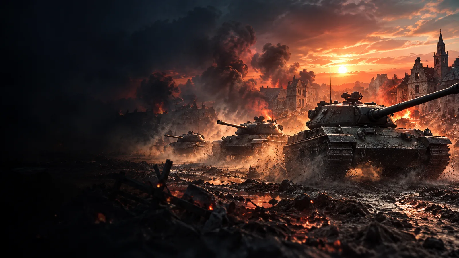 World of Tanks campaign scene