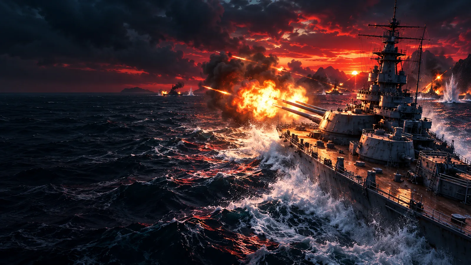 World of Warships campaign key art