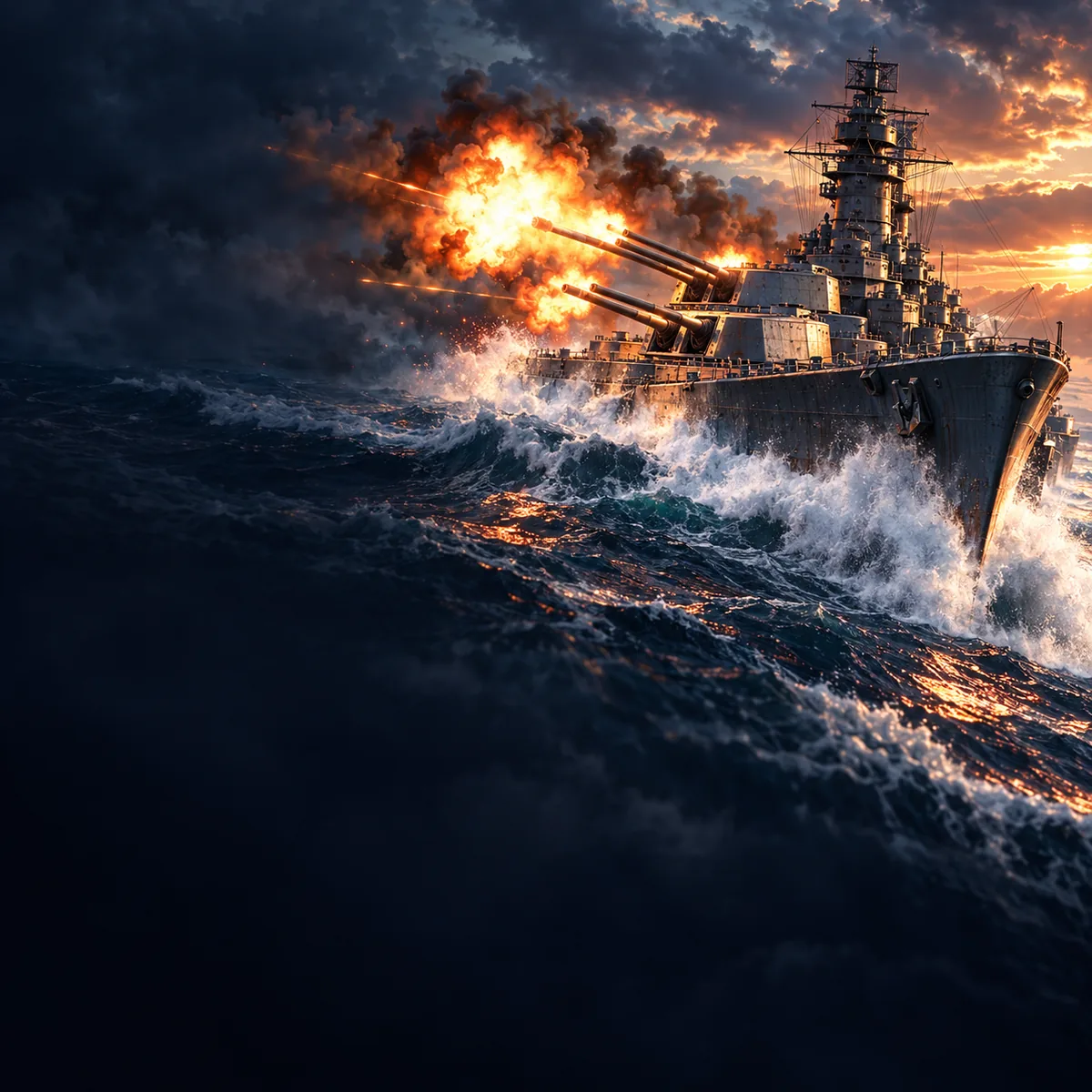 World of Warships battleship key art